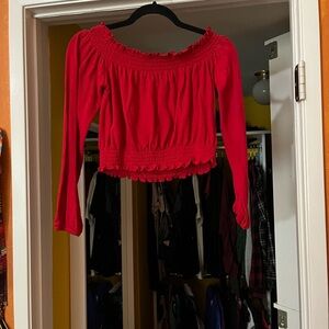 OFF-THE-SHOULDER CROP TOP